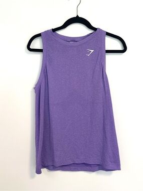 Gymshark Vital Seamless Purple Athletic Sleeveless Performance Tank Top Sz Small